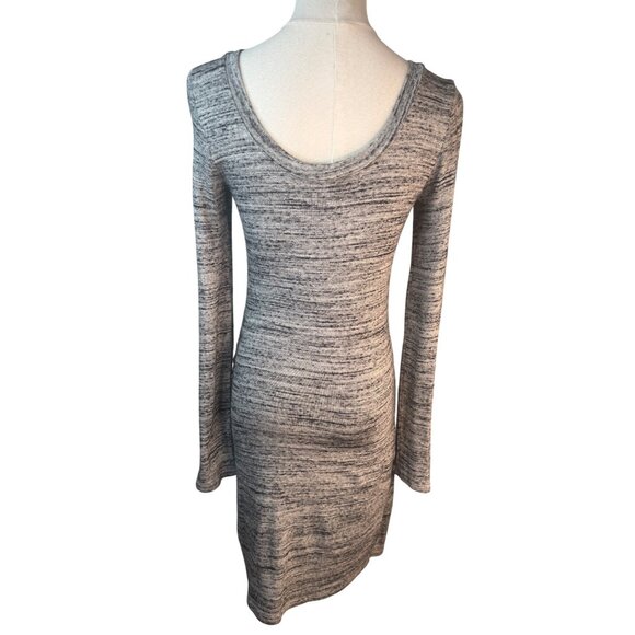 2/$30 Splendid Small Gray Long Sleeve Bodycon Dress Rayon Polyester Blend - Picture 4 of 16